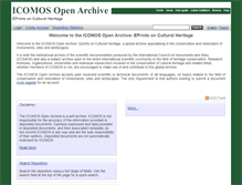 Tablet Screenshot of openarchive.icomos.org
