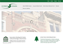Tablet Screenshot of canada.icomos.org