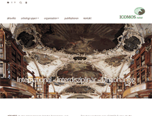 Tablet Screenshot of icomos.ch