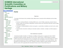 Tablet Screenshot of icofort.icomos.org